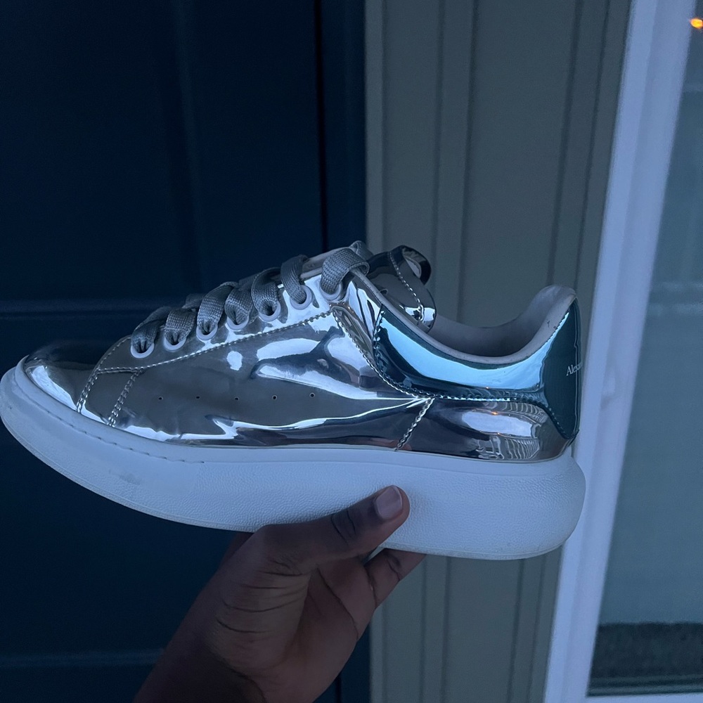 Alexander McQueen Metallic mirror men sneaker size